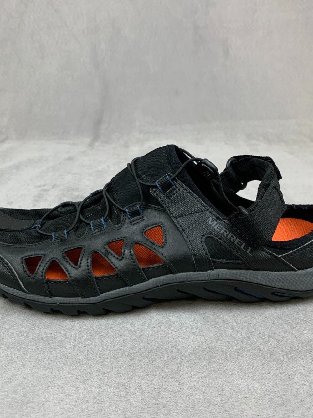 Merrell Mens Sandals 10.5 Black All Out Blaze Sieve Water Shoes Bungee J343108C